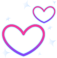 neon_sparkle_heart emote for Discord