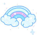 bluetintedrainbow emote for Discord
