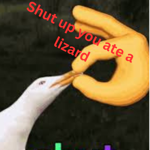 shutupyouatealizard emote for Discord