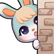 SashaBunnyPeek emote for Discord