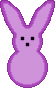 PurpleBunnyPeeps emote for Discord
