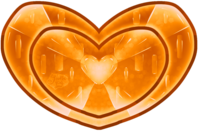 Crystal_Heart_orange emote for Discord