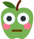 apple_flushed emote for Discord