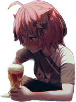CuteSadDrinking emote for Discord