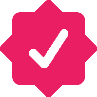 Verified_Pink_Simplified emote for Discord