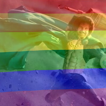 BobRossPride emote for Discord