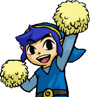 LinkCheerleaderBlue emote for Discord