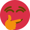 red_smile_thinking emote for Discord