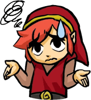 LinkShrugRed emote for Discord