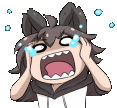 WolfBoyPanic emote for Discord