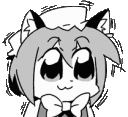 CatgirlChenHyper emote for Discord