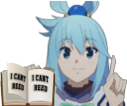 AquaICantReed emote for Discord
