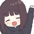 MenheraHappyWave emote for Discord
