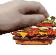 Burger_Pet_Pet emote for Discord