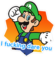 luigi_i_dare_you emote for Discord