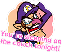 waluigi_on_the_couch emote for Discord