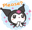 please_kuromi emote for Discord
