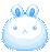 pastelbluebouncybunny emote for Discord