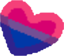 BisexualHeart emote for Discord