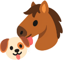 horse_licking_doggy_friendship emote for Discord