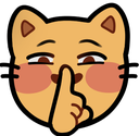 kittySecret emote for Discord