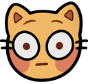 kittyFlushed emote for Discord