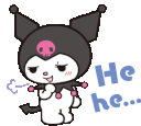 kuromi_hehe emote for Discord