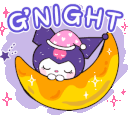 kuromi_goodnight emote for Discord