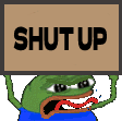 pepe_shutup emote for Discord