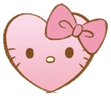 HelloKittyHeart emote for Discord