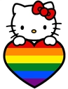 HelloKittyGayHeart emote for Discord