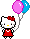 HelloKittyBalloons emote for Discord