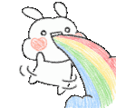 bunny_rainbow4 emote for Discord