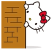 HelloKittyPeek emote for Discord