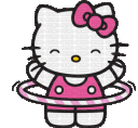 HelloKittyHulaHoop emote for Discord