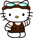 SteamPunkHelloKitty emote for Discord