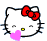 HelloKittyHeart emote for Discord