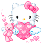 HelloKittyHeart emote for Discord