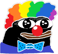 black_pepe_clown emote for Discord