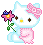 HelloKittyFlower emote for Discord