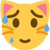 cat_sweating emote for Discord