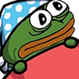 PepeWideAwake emote for Discord
