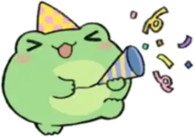 froggy_celebrate emote for Discord