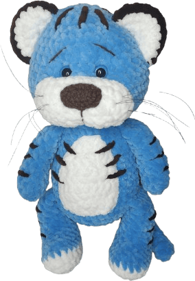 blue_tiger_crochet_plushie emote for Discord