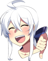 haku_thumbsdown emote for Discord