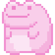 pinkfrogrollingbackwards emote for Discord