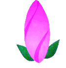 magentabloomingflower emote for Discord