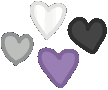 AsexualHearts emote for Discord
