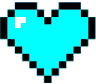 CyanPixelHeart emote for Discord