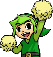 LinkCheerleaderGreen emote for Discord